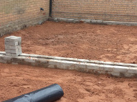 Extension in early stages of ground works in Liverpool